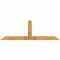 Ekena Millwork Portland Rough Sawn Timber Gable Bracket, Western Red Cedar, 96"W x 32"H x 4"D x 6"F, 8/12 Pitch GBW096X32X0406POR00RWR - alternate 1